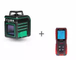 Нивелир лазерный линейный Cube 360 Green АДА + Дальномер COSMO 50 АДА
