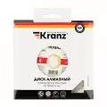 Круг алмазный 125х22.2х1.8 (по граниту, керамограниту, песчанику, мрамору, керамике, арм. бетону, бетону, кирпичу, сухой рез, сегментный) Kranz