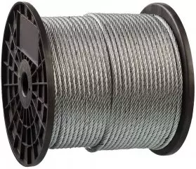 Трос стальной оцинкованный, ДИН 3055, d=3 мм, L=200 м