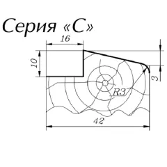 Фреза ФНЗДР  3672  180*55;  3246-4062 9ХС  Х6ВФ