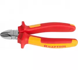 Кусачки боковые 160 мм диэлектрический до 1000В двухкомп. ручка KRAFTOOL ELECTRO-KRAFT