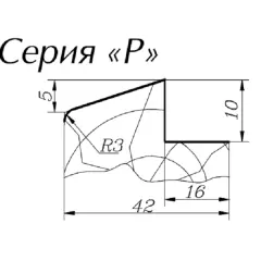 Фреза ФНЗДР  3503 180*55;  3246-4010 9ХС  Х6ВФ