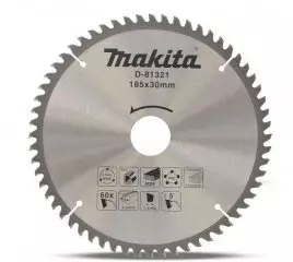Диск пильный 185х30 мм (60 зубьев, по алюминию, дереву, пластику) Makita