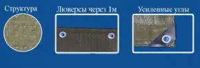 Полог 10*12 полиэтиленовый (плотность 70 г/м2, с люверсами) возможна погрешность в размере