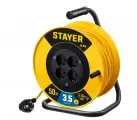 Удлинитель на катушке 50 м (4 гнезда) 3500 Вт (сеч. кабеля 3*1,5мм2) STAYER