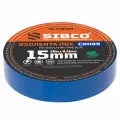 Изолента ПВХ синяя 15 мм 20 м, термостойкая/эластичная, 6000 В, SIBCO