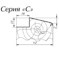 Фреза ФНЗДР  3672  180*55;  3246-4062 9ХС  Х6ВФ