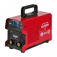 Сварочный инвертор (200 А) ИС 210LCD Элитек (220 В, min ток 20 А, ПВ 60 % при  200 А, 7 кВт, 3.6 кг)