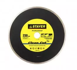 Круг алм. 230*25.4* 2.4 (по керамограниту, керамике, кафелю, влажный рез, сплошной) Стайер