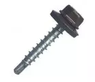 Саморез кровельный 4.8х29 сверло, RAL 8017 коричневый шоколад (  200 шт)