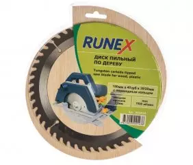 Диск пильный 190*30/20мм (48 зуба, по дереву) Рунекс
